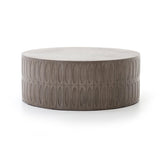 Cressida Drum Coffee Table - Grey Concrete | Design for the PPL