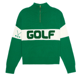Madison Quarter Zip Sweater - Golf Colorblocked