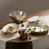 Temari Hammered Silver Oblong Tray