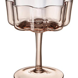 Flower Wave Coupe Cocktail Glasses | Set of 6 | Venus Brown