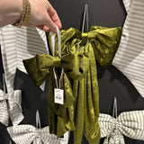 Chartreuse Velvet Bows