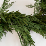 Norfolk & Cypress Faux Christmas Garland