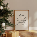 Merry Little Christmas Wall Art Print