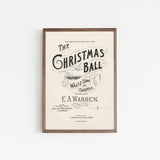 Vintage Christmas Ball Art Print
