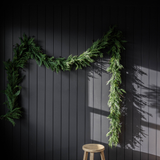 Navy Plum Berry Norfolk Cypress Garland - 15 Ft