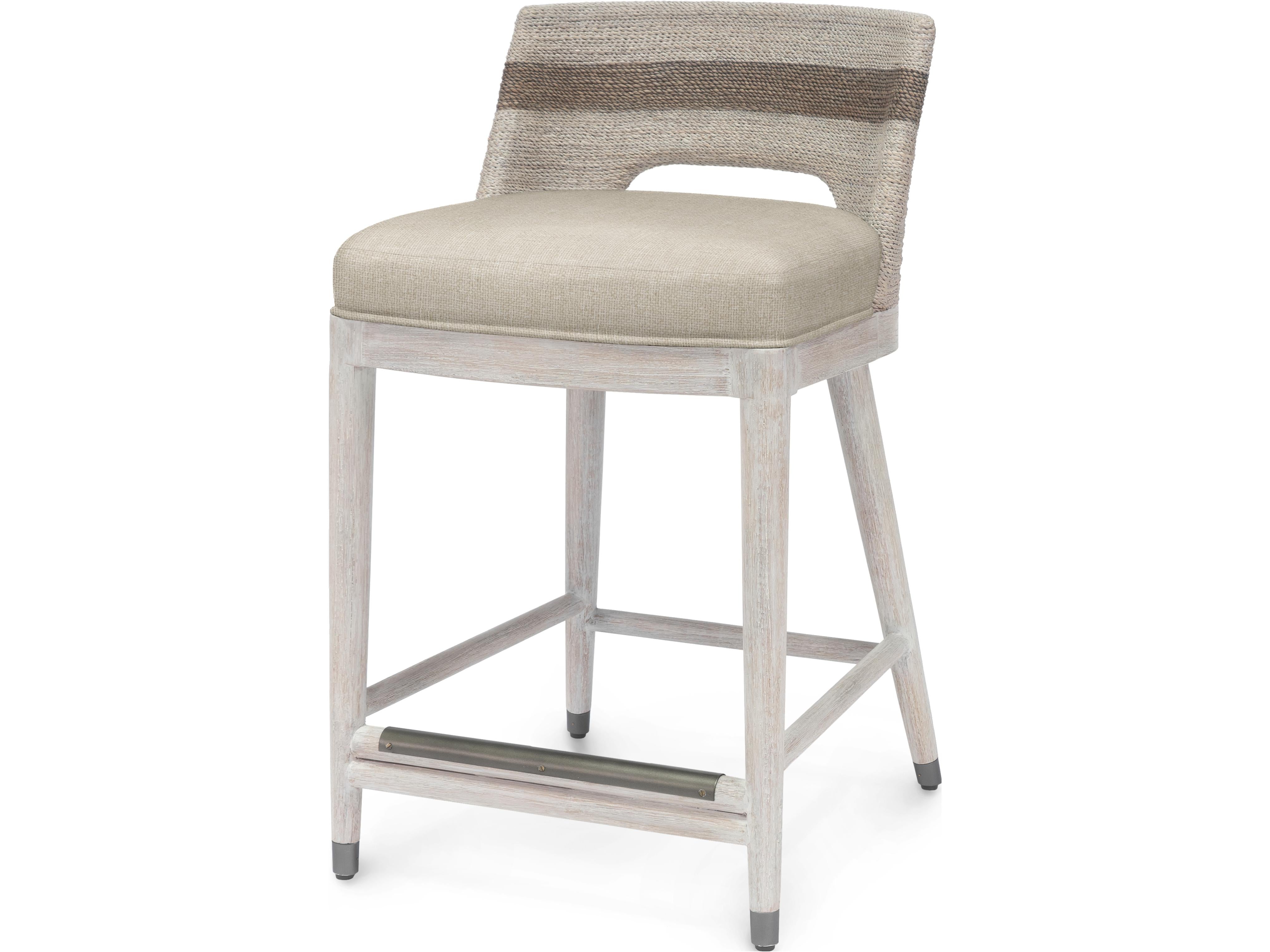 Fritz Rope 24" Counter Stool in Fog White