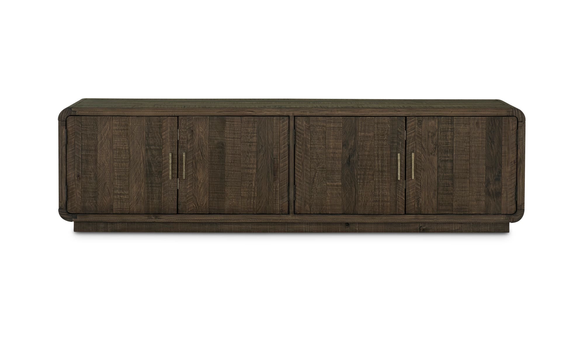 Monterey Media Cabinet in Aged Brown pinewood with four doors