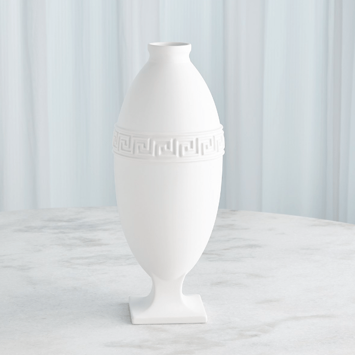 Greek Key Vase - White | Design for the PPL