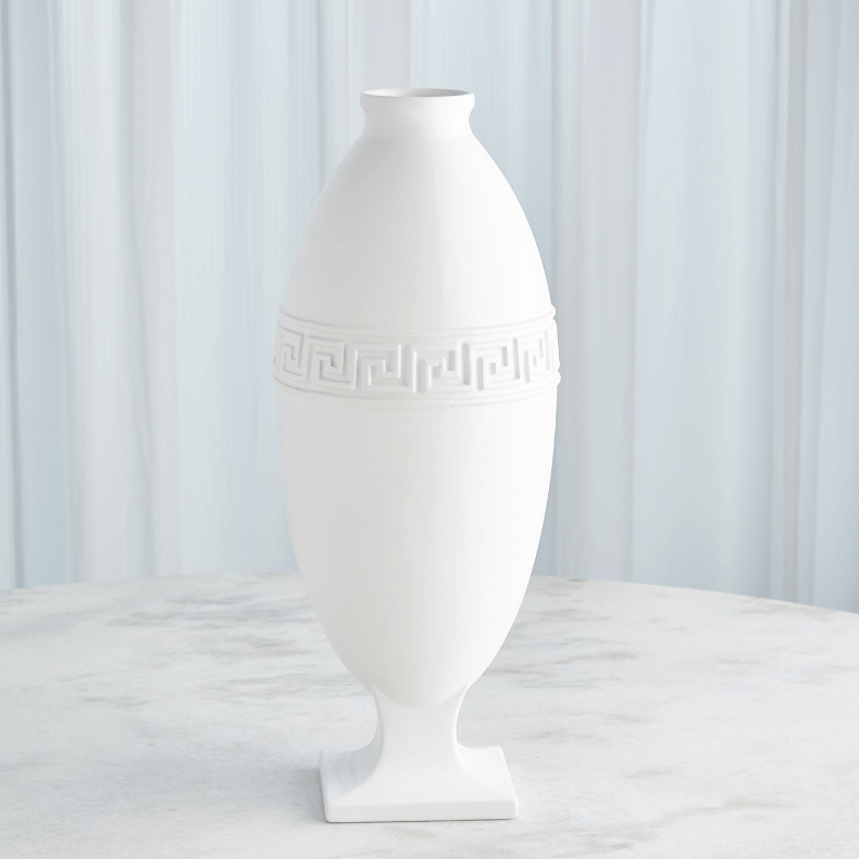 Greek Key Vase - White | Design for the PPL