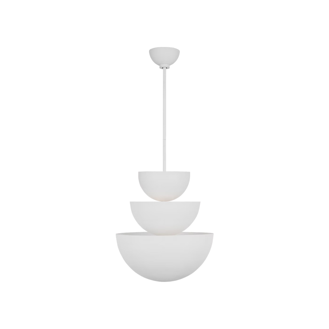 Beaunay Large Pendant in white Cast Plaster finish