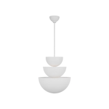 Beaunay Large Pendant in white Cast Plaster finish