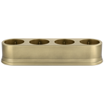 Brass Quad R45 charging station with four circular charging slots