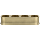 Brass Quad R45 charging station with four circular charging slots
