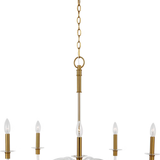 Hanover Medium Chandelier in Burnished Brass