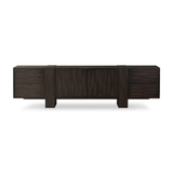 Fisher Media Console in Smoked Black Veneer by Four Hands