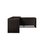 Noah Rotating Desk in Smoked Black Resawn Oak by Four Hands