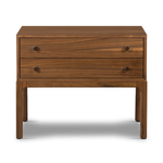 Arturo Nightstand in natural walnut with two drawers