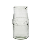 Labeled Pressed Glass Pitcher | Design for the PPL