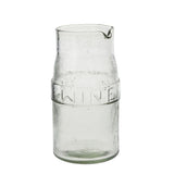 Labeled Pressed Glass Pitcher | Design for the PPL