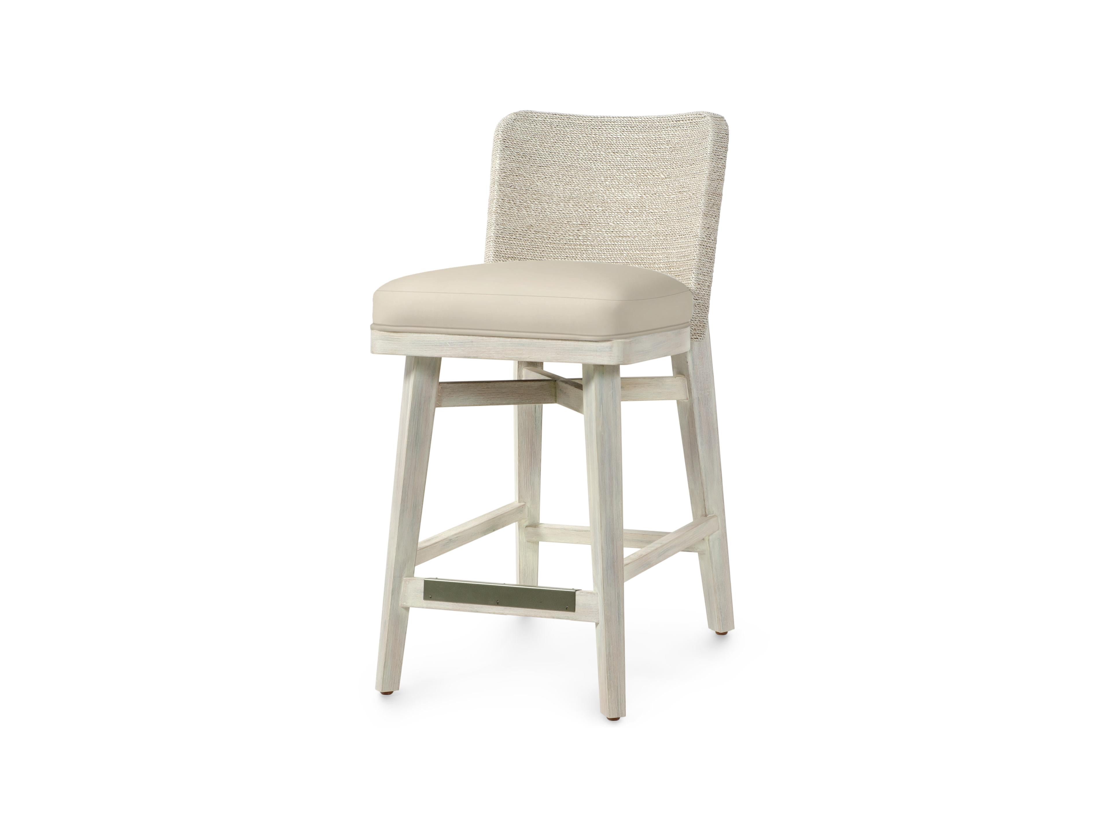Francis 24" Counter Stool, Whitewash