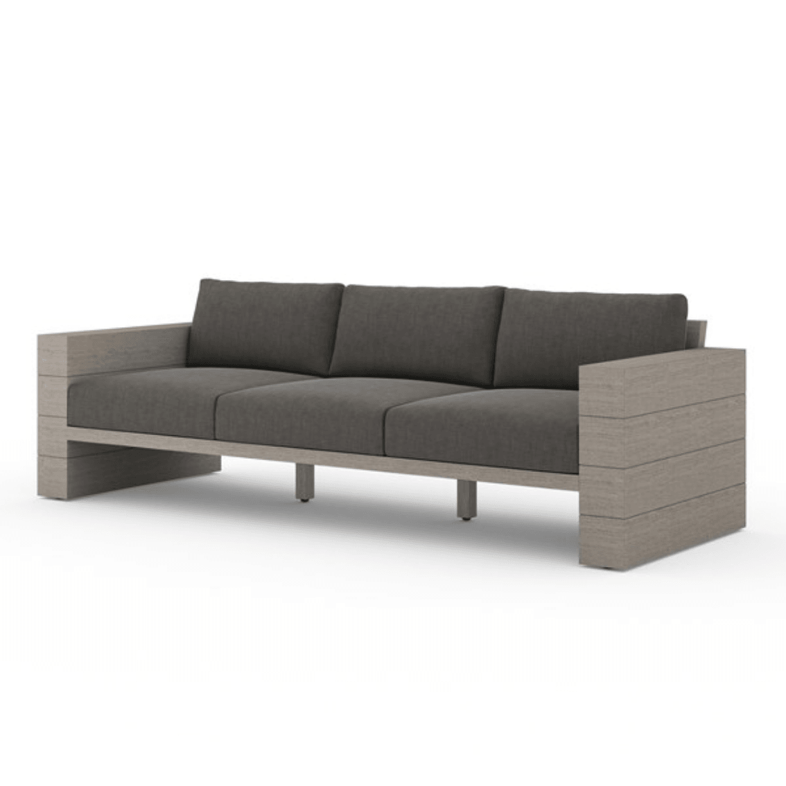 Leo Outdoor Sofa 96" - Grey/Charcoal | Design for the PPL