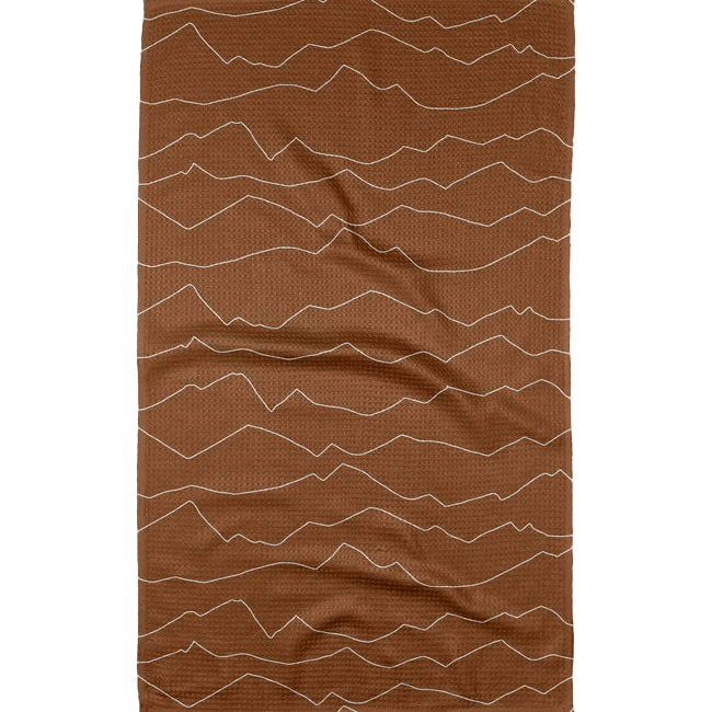 Lined Mountains Tea Towel | Design for the PPL