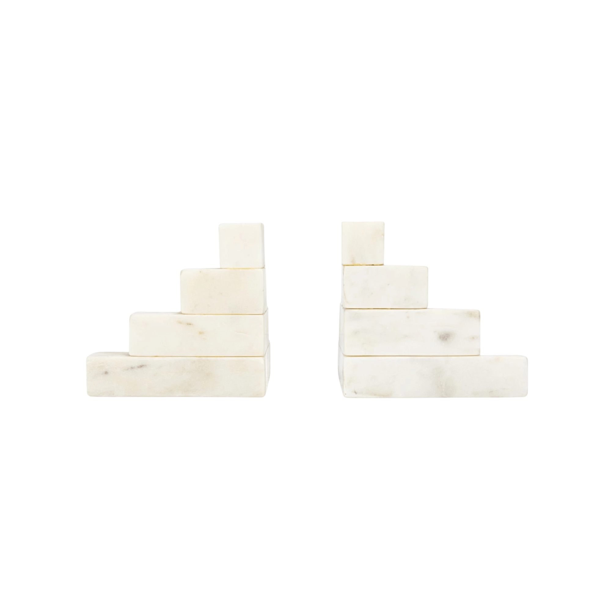 Marble Stairstep Bookends, Set of 2 | Design for the PPL