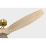 Collins Smart 70 Ceiling Fan in Burnished Brass with Washed White Oak Blades - alternate view 3