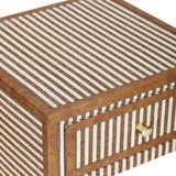 Kora 18" Cotton Jute 1-Drawer Nightstand