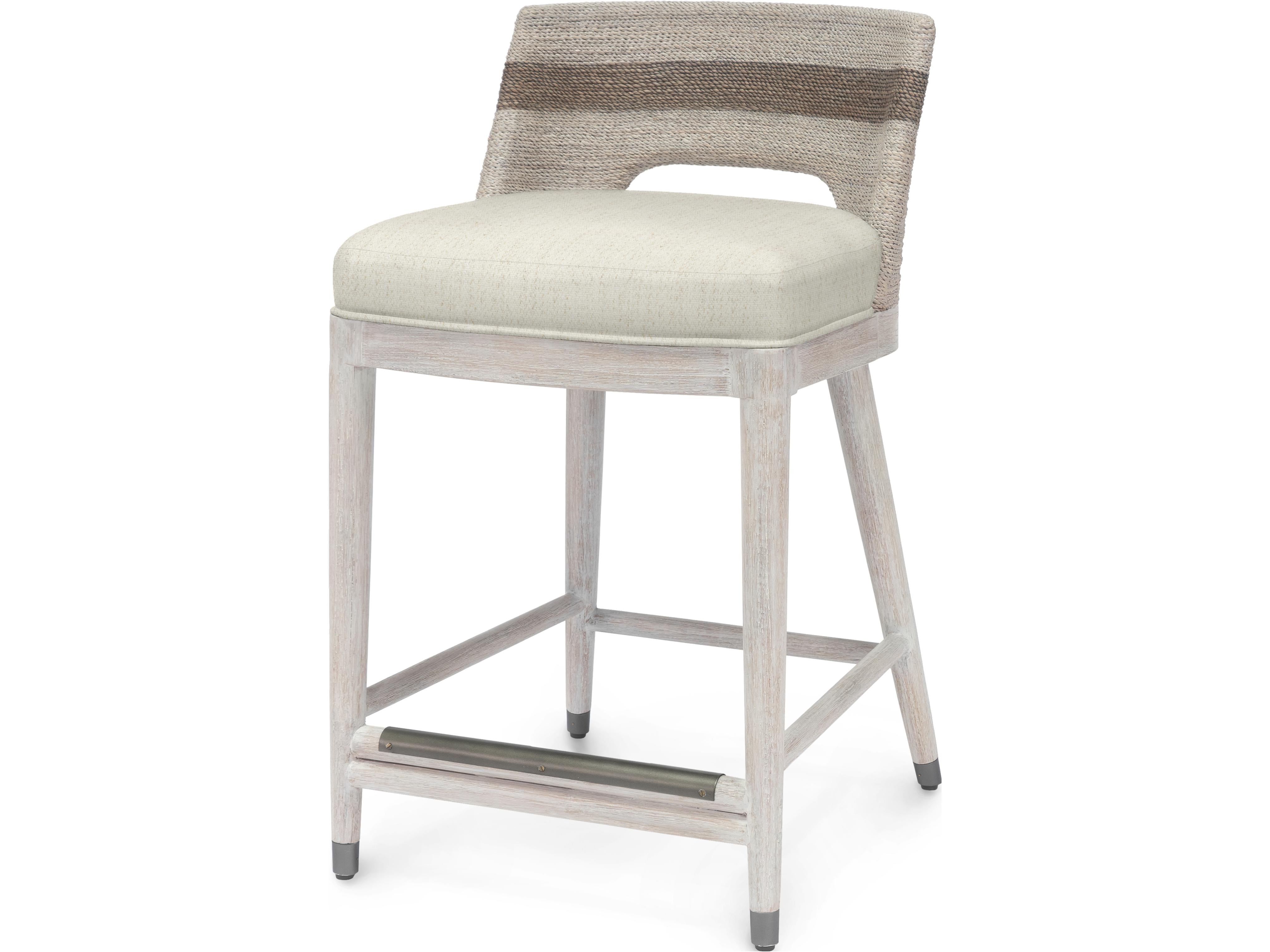 Fritz Rope 24" Counter Stool in Fog White