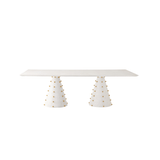 Spheres Rectangle Dining Table - White | Design for the PPL