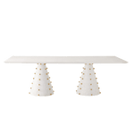 Spheres Rectangle Dining Table - White | Design for the PPL