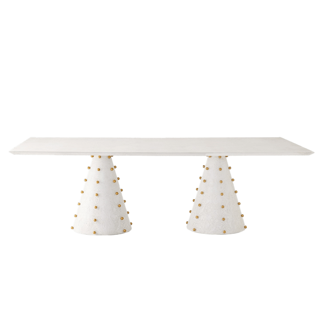 Spheres Rectangle Dining Table - White | Design for the PPL