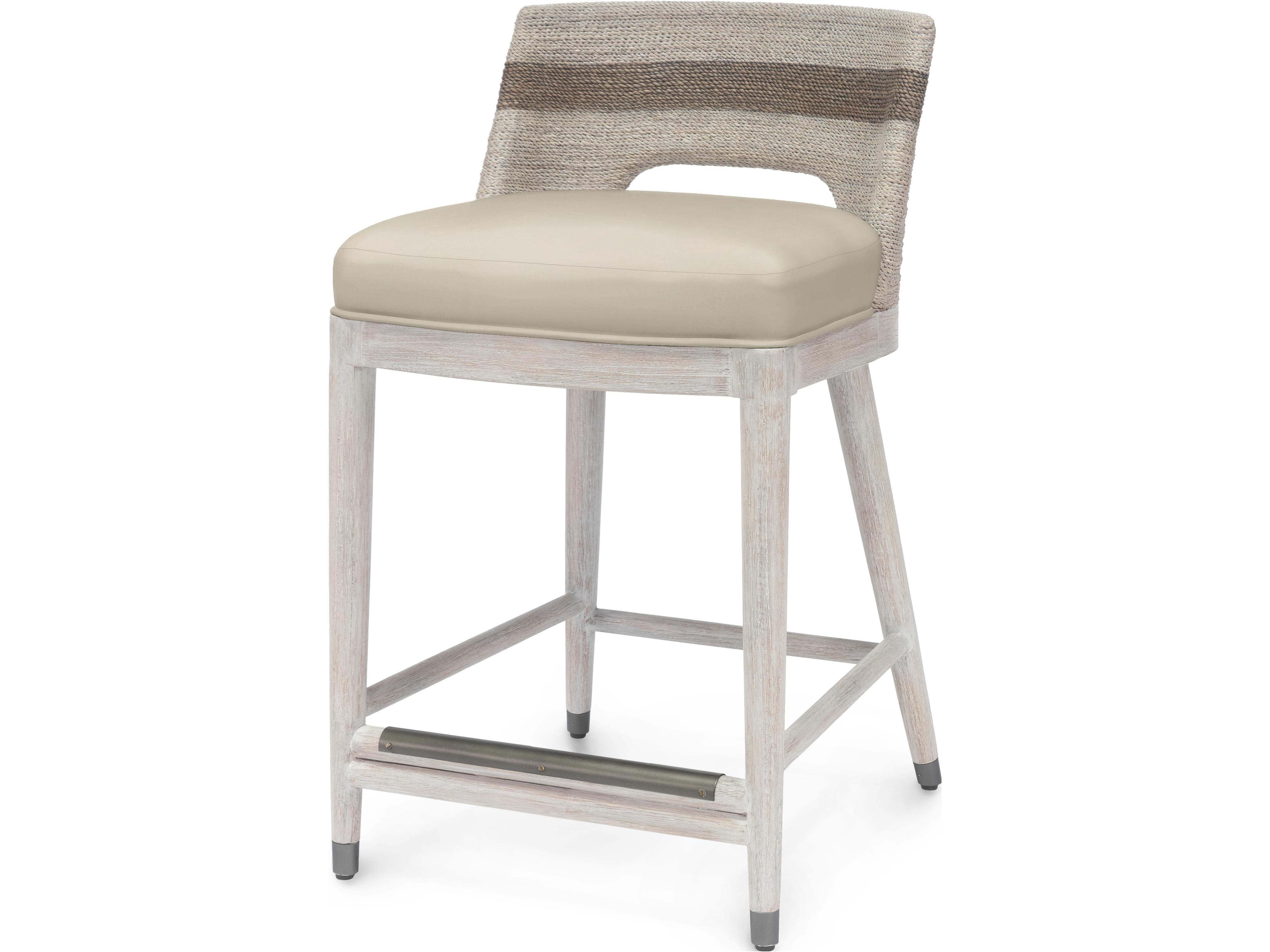 Fritz Rope 24" Counter Stool in Fog White